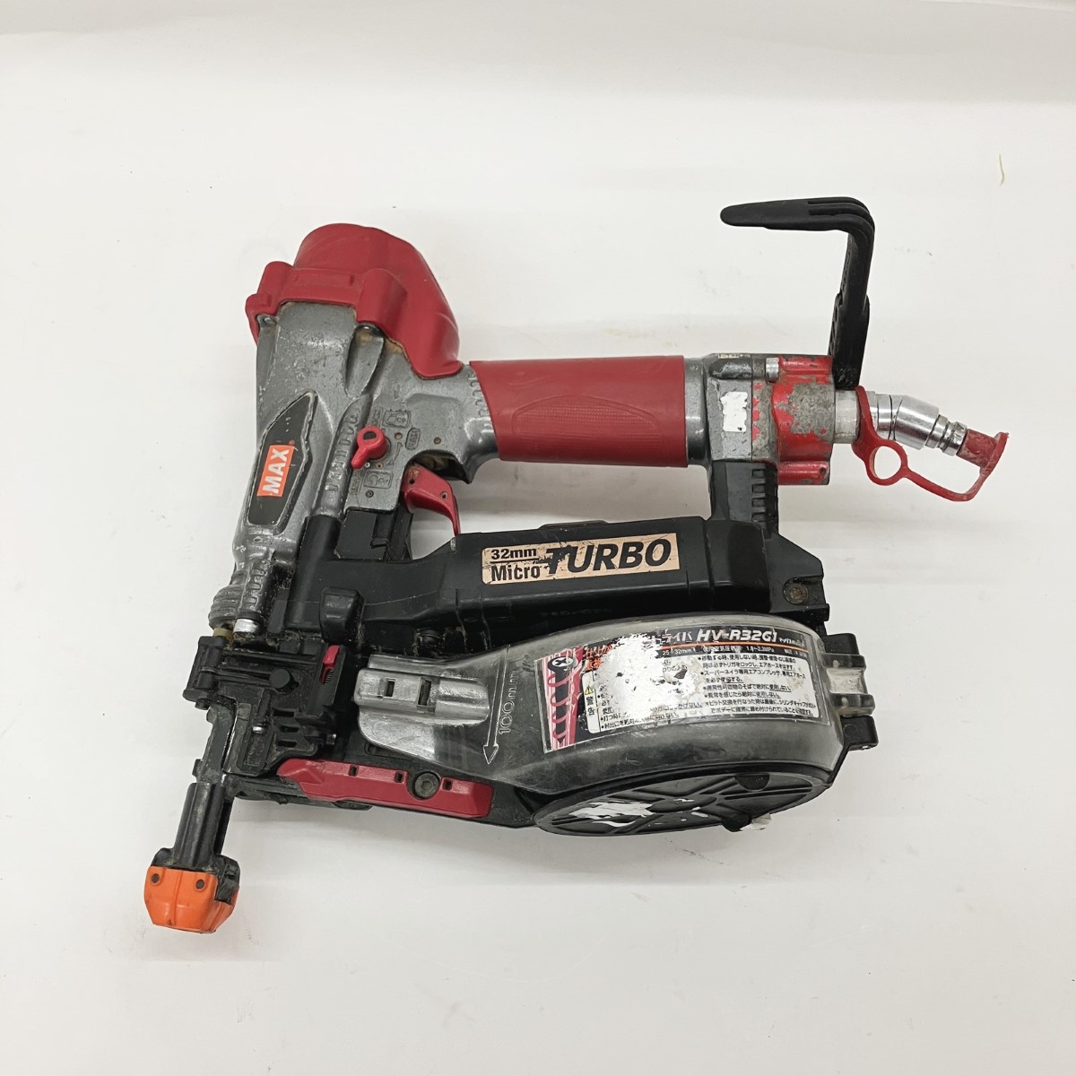 〇〇【中古】MAX マックス 高圧エア湖螺子釘打ち機 HV-R32G1 赤いこと C位置づける