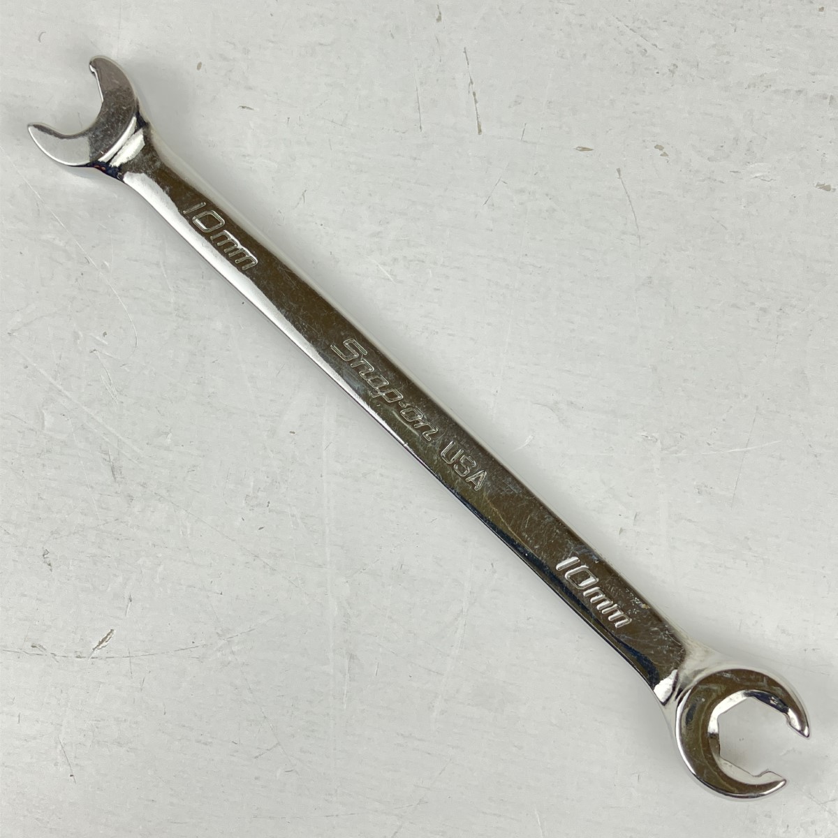 ЗЗ【中古】Snap-on スナップオン 10粍 フレアナットスピードレンチ 本体のみ RSXSM10A しろがね色 B位置付ける 花・ガーデン・DIY-手動工具-その他