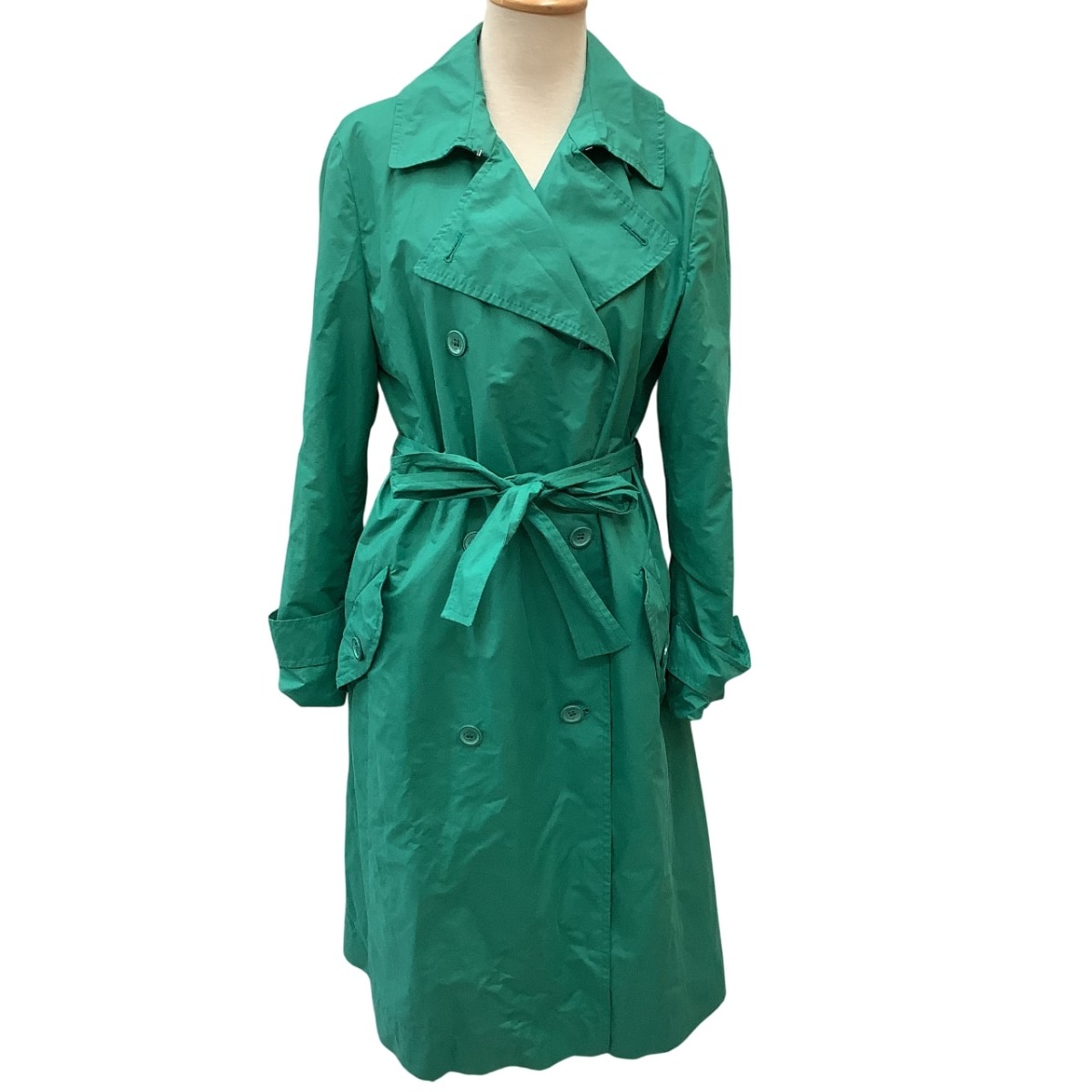 【中古】MAX MARA マックスマーラー レディース スプリングコート トレンチコート SIZE 40 グリーン Bランク