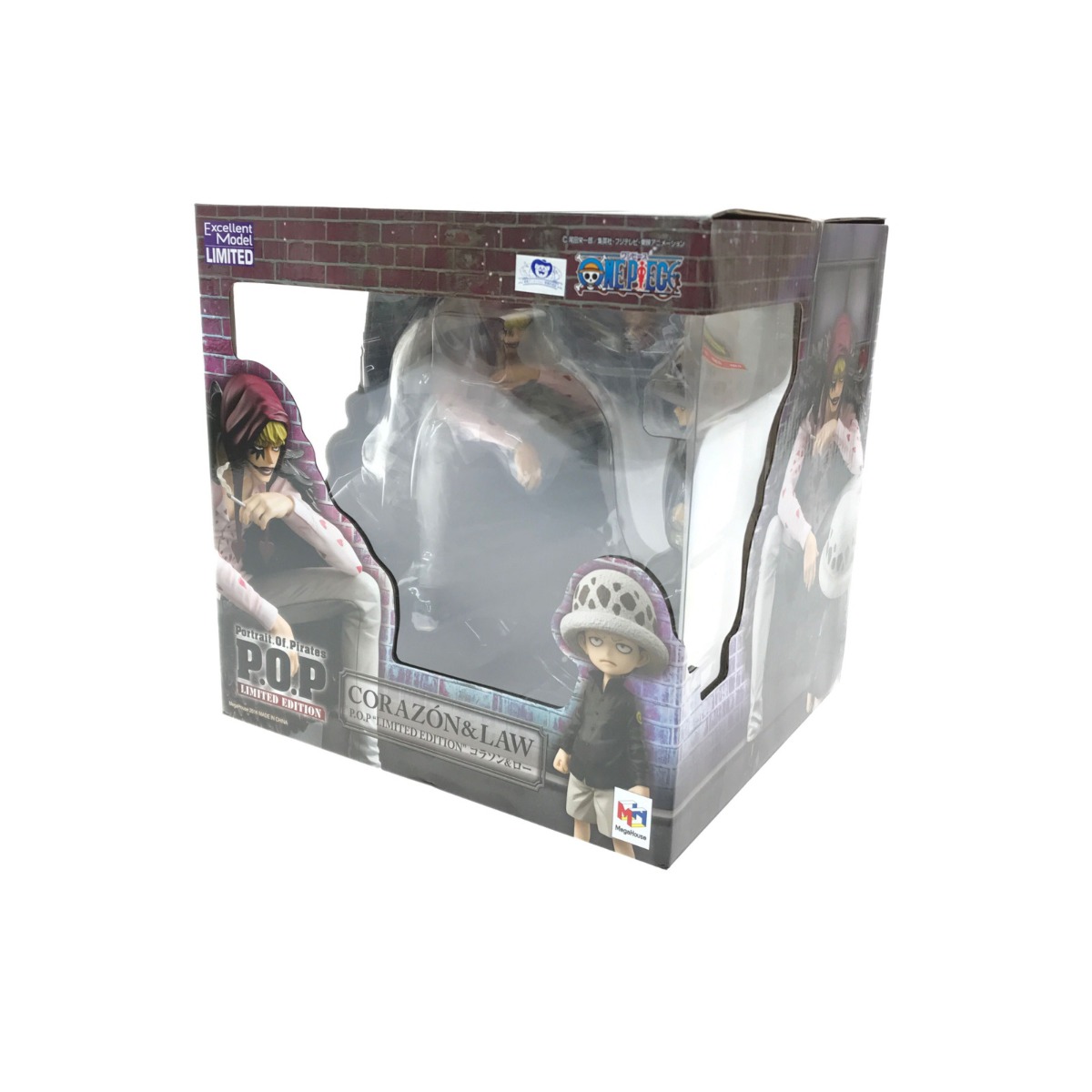 ▼▼【中古】 MegaHouse ワンピース コラソン＆トラファルガー・ロー 麦わらストア限定 Sランク