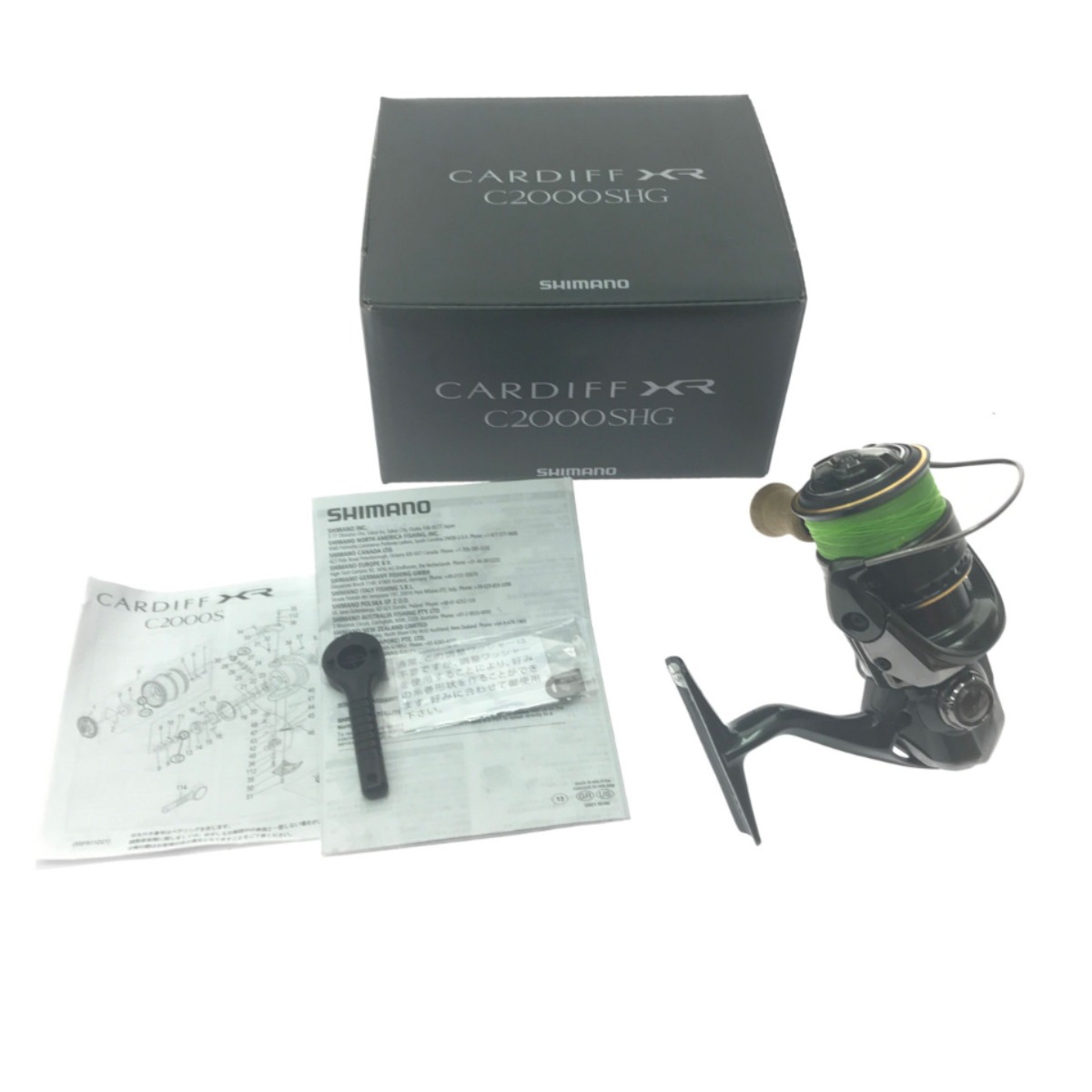▼▼【中古】SHIMANO シマノ スピニングリール 23カーディフXR C2000SHG 046567 Bランク|リサイクルビッグバン店