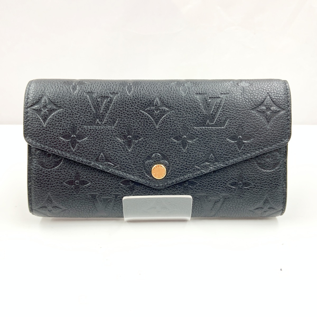 〇〇【中古】LOUIS VUITTON ルイヴィトン アンプラント ポルトフォイユ サラ 二つ折り財布 M82257 ブラック Bランク