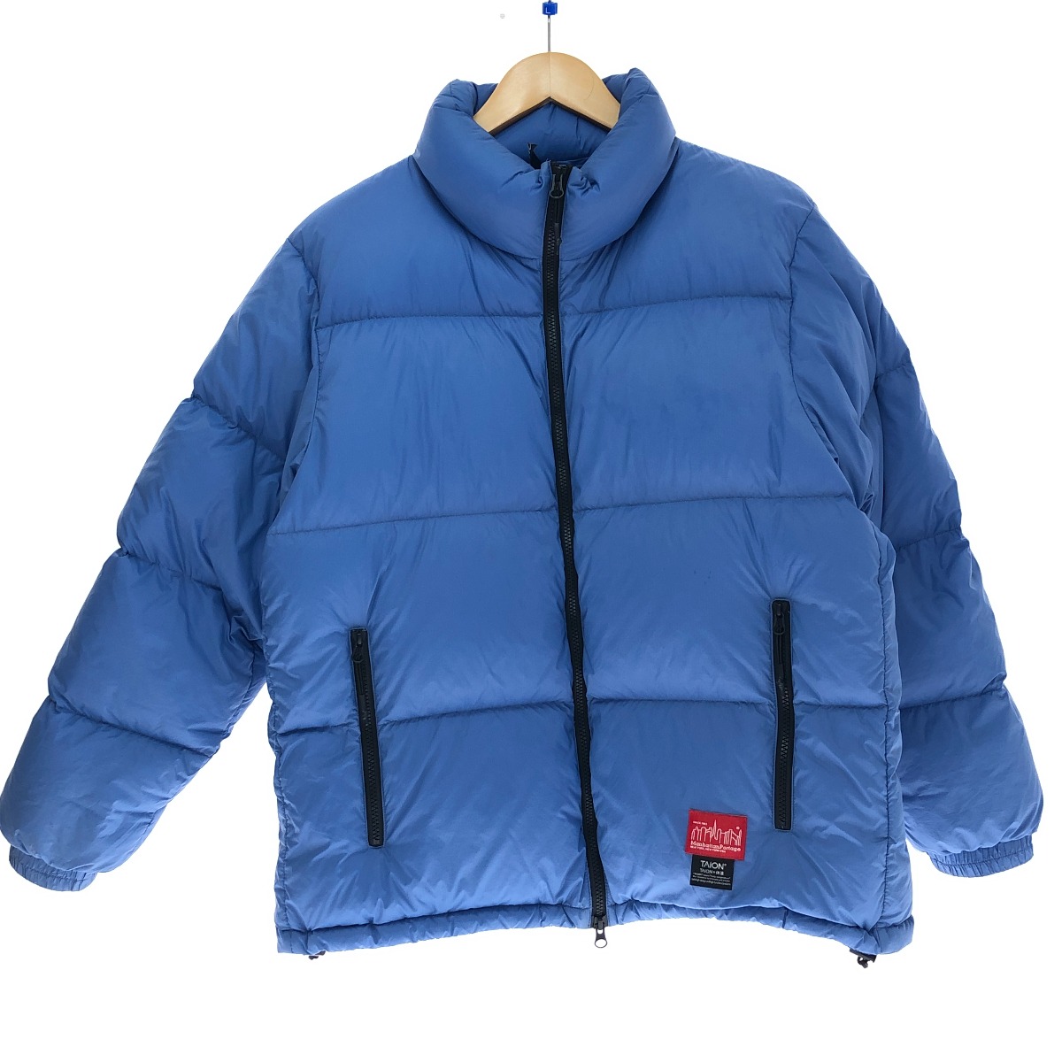 □□【中古】TAION×ManhattanPortage 落ち込む上衣 Ｌ大きさ 24FW-MP-TAION04 天の原青味 B位置づける