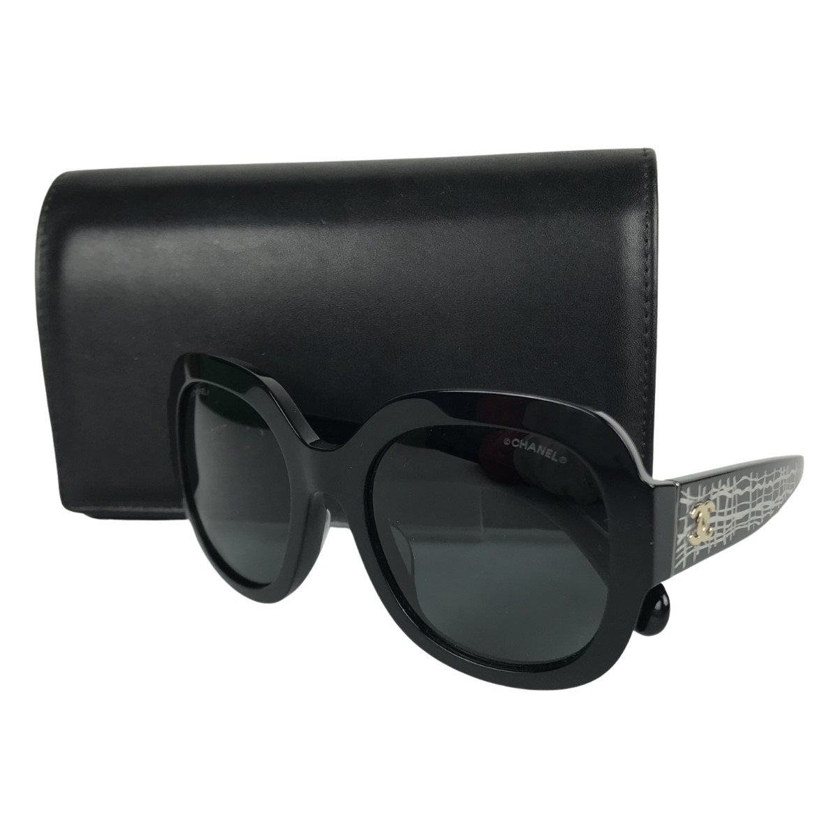 CHANEL シャネル サングラス 5408-A ブルー 黒系 グラデーション