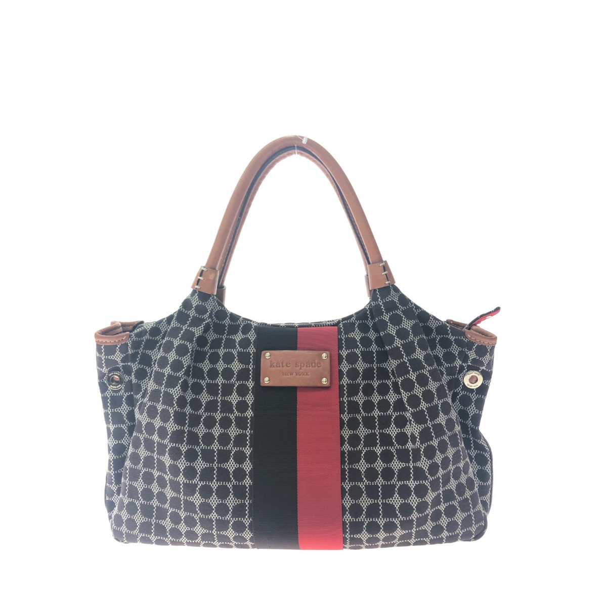 ▼▼【中古】Kate Spade ケイトスペード レディース トートバッグ クラシックノエル サイド革紐欠品 ブラウン Bランク