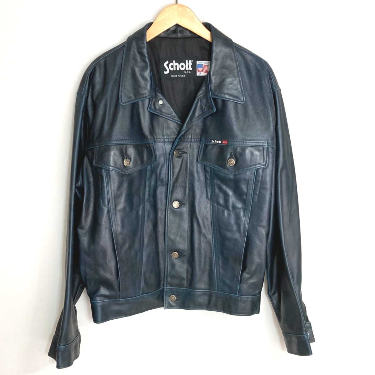 美品✨schott ライダースジャケット　サボテンタグ　688 ブラック　36 美品✨schott ライダースジャケット サボテンタグ 688 ブラック