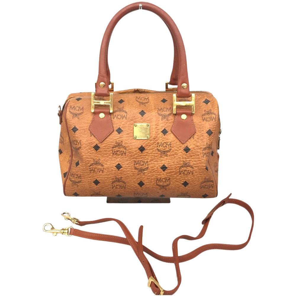 楽天市場】MCM エムシーエム 中古品 USED-B ミニボストンバッグ レザー