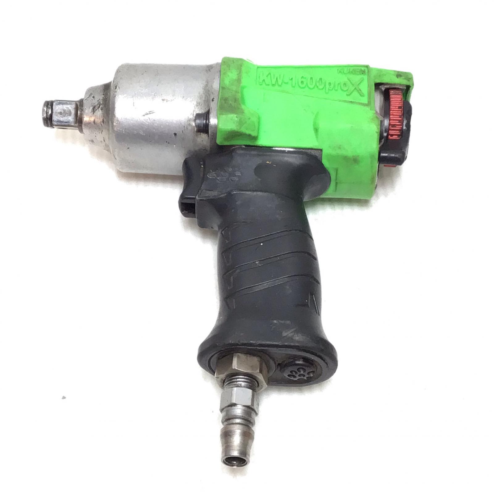 ΘΘ【中古】空研工業 インパクトレンチ 程度B 本体のみ 常圧 KW-1600proX 黄緑 Bランク