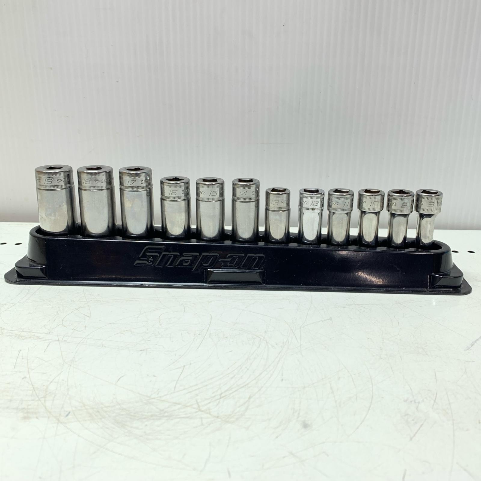【中古】Snap-on スナップオン お手て物の具 ソケット 12本書き割り SFMS B位置づける