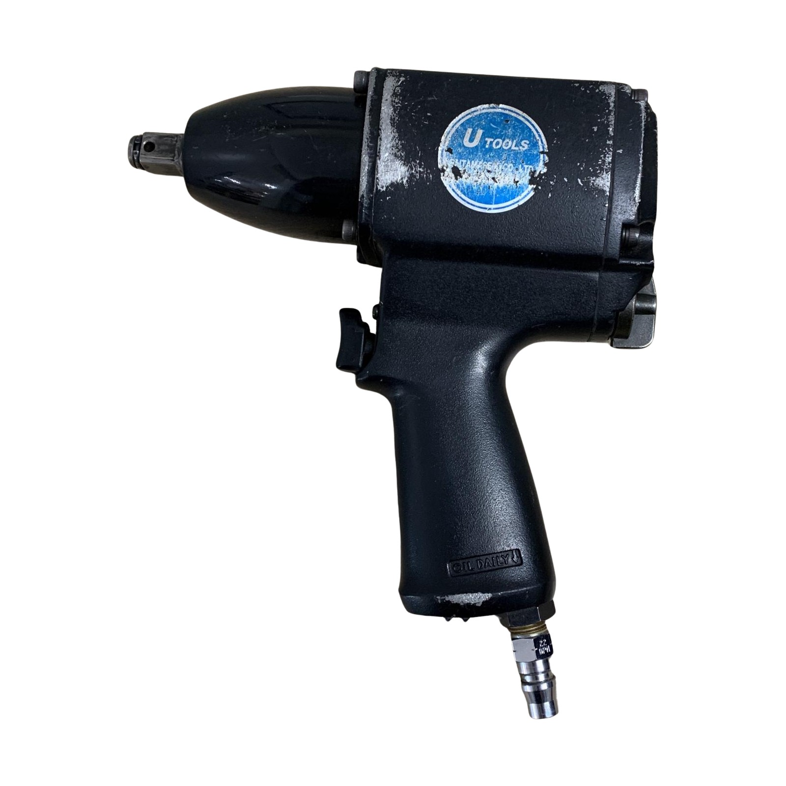 ??【中古】U-TOOLS エアインパクトレンチ 常圧 (本体のみ) U-170CE 黒いこと C価値づける