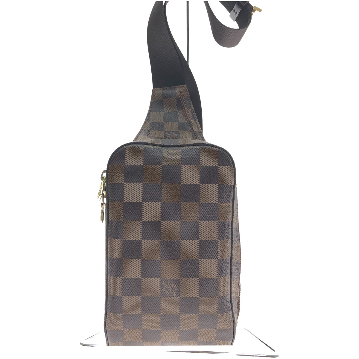 □□【中古】LOUIS VUITTON ルイヴィトン ダミエ ジェロニモス N51994 赤銅色 B位置づける