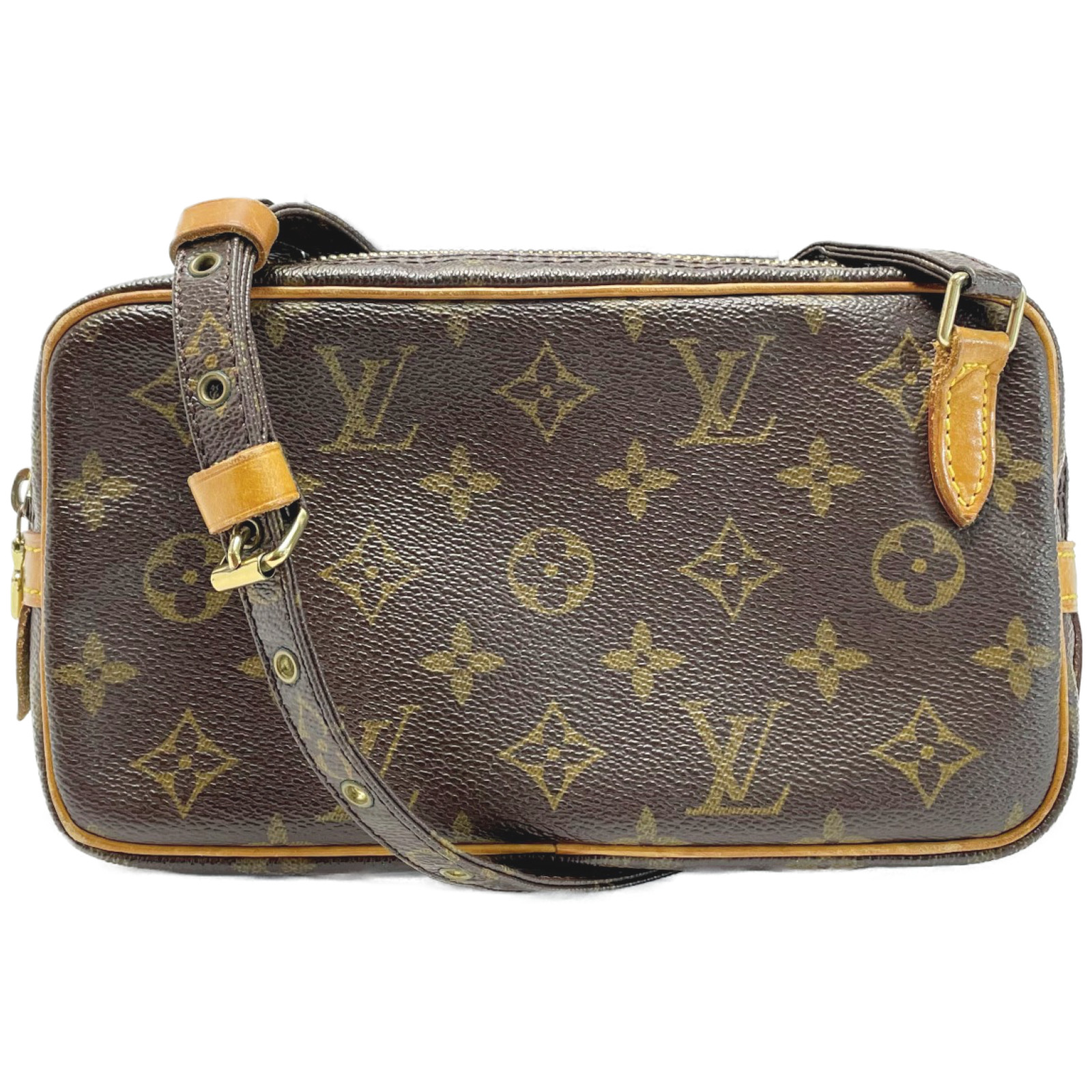 【中古】LOUIS VUITTON ルイヴィトン モノグラム ポシェット・マルリーバンドリエール M51828 ブラウン レディース 袋有 Cランク 43,973円
