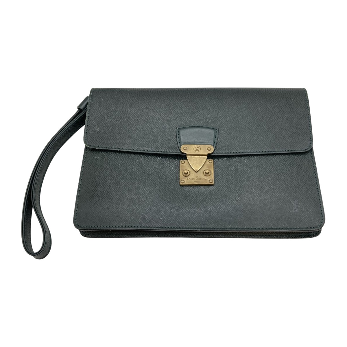 ◎◎【中古】LOUIS VUITTON ルイヴィトン タイガ ポシェット・クラド セカンドバッグ M30194 グリーン ポケット中ベタつき・剥がれ有 Cランク