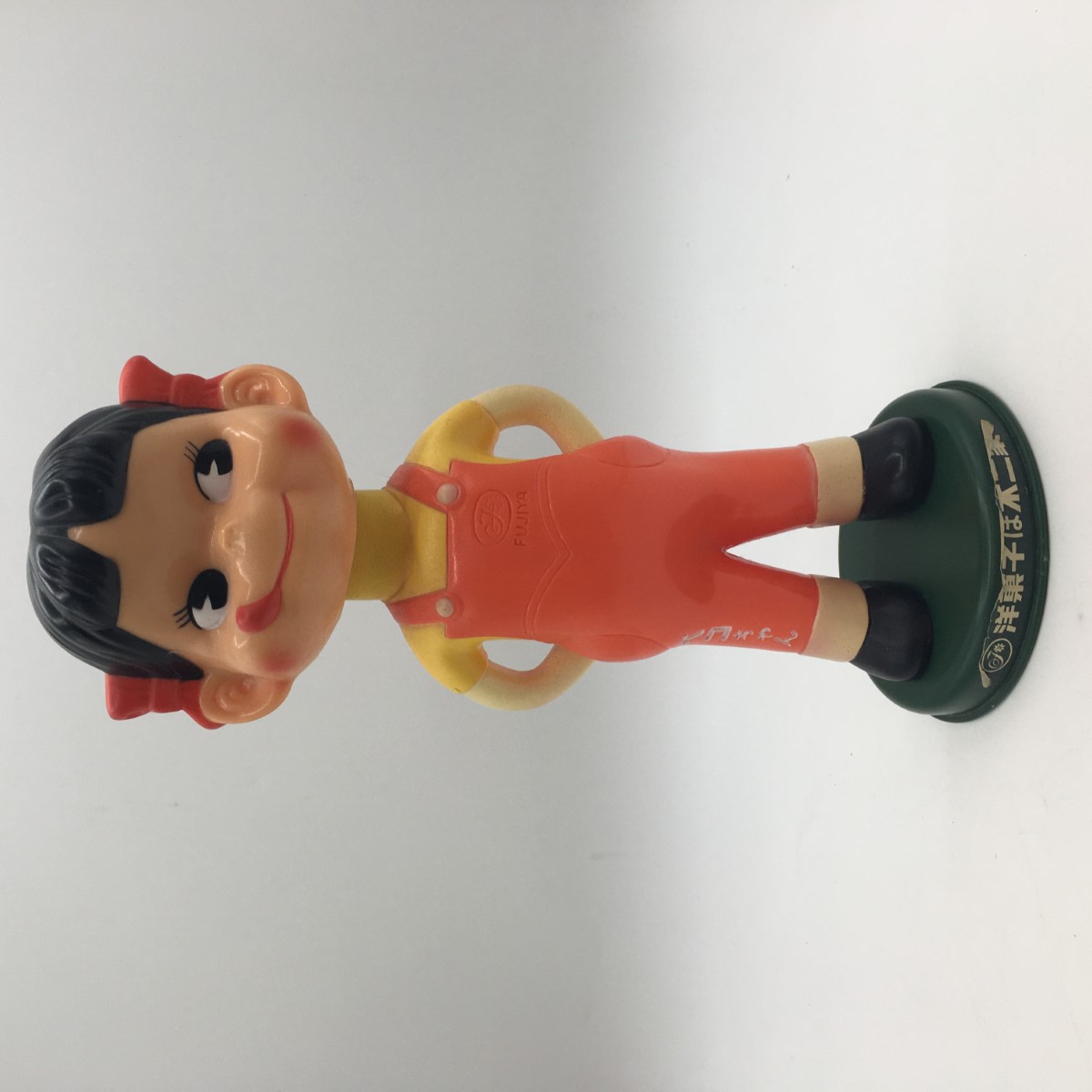 ◎◎【中古】 不二家 首振り人形 ペコちゃん きざみ目 ソフビ　頭ネジ1本 Cランク