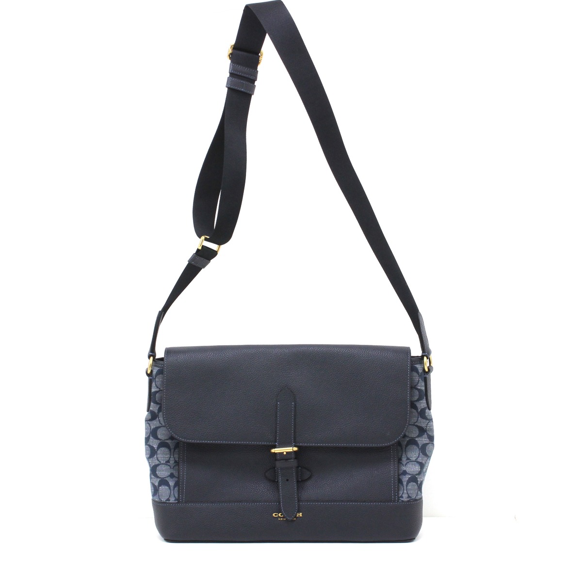 【COACH】コーチ ローレル ラージ ショルダー バッグ・デニム COACH】ローレル ラージショルダーバッグ☆シグネチャーデニム