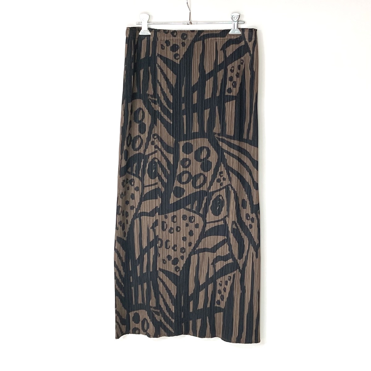 【美品】PLEATS PLEASE　イッセイミヤケ　総柄プリーツロングスカート 楽天市場】【中古品】【レディース】 PLEATS PLEASE ISSEY MIYAKE