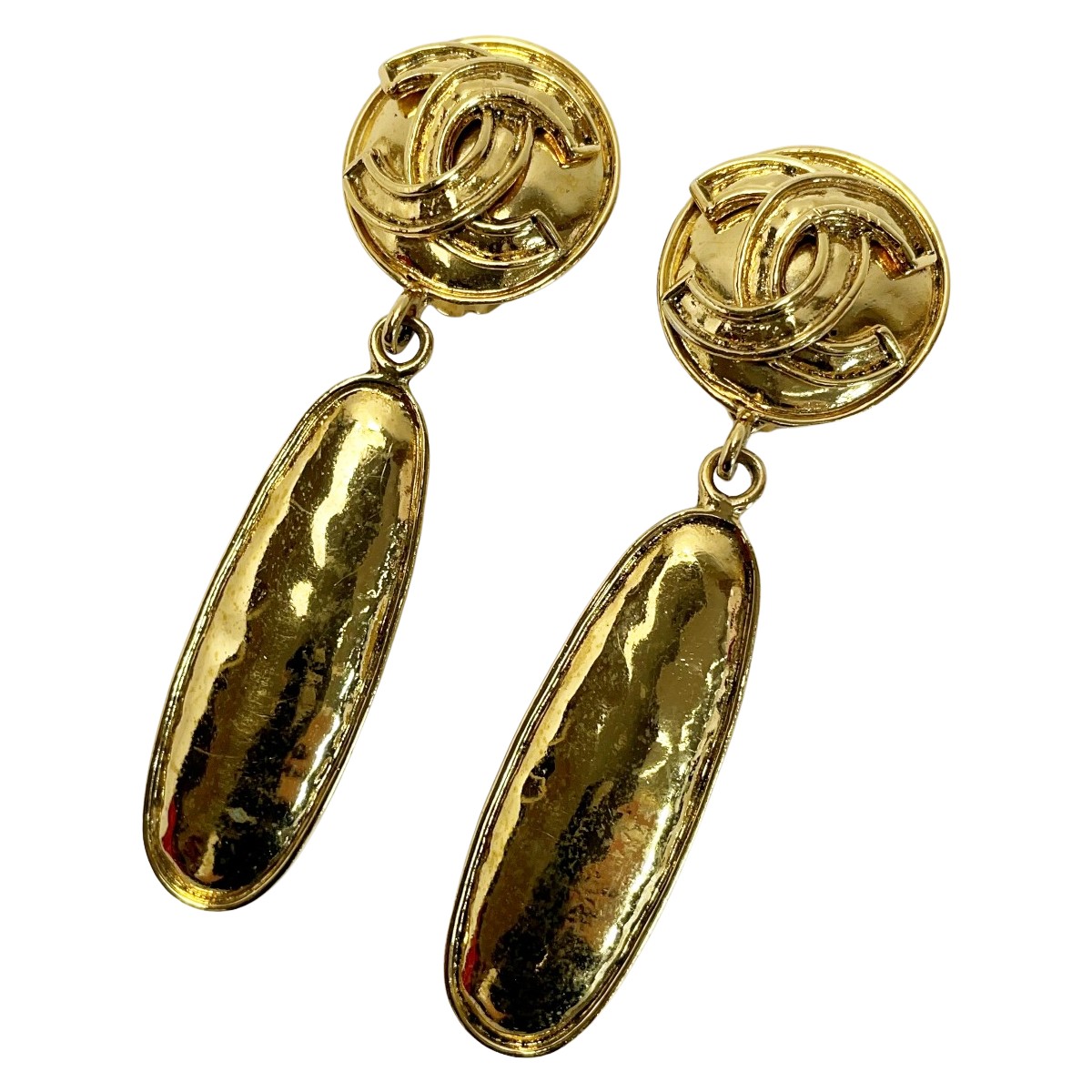 ☆☆【中古】CHANEL シャネル メッキ ヴィンテージ ゴールド アクセサリー イヤリング レディース Cランク