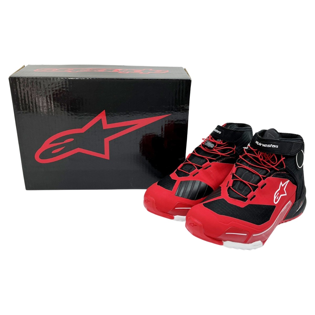 【中古】 アルパインスターズ ライディングシューズ CR-X DRYSTAR RIDING SHOE 31 RED BLACK 10 27.5cm Aランク