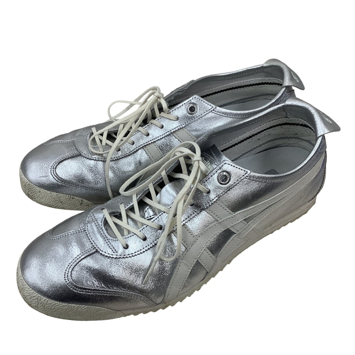 【中古】Onitsuka Tiger オニツカタイガー メンズ スニーカー SIZE 27.5cm シルバー Bランク