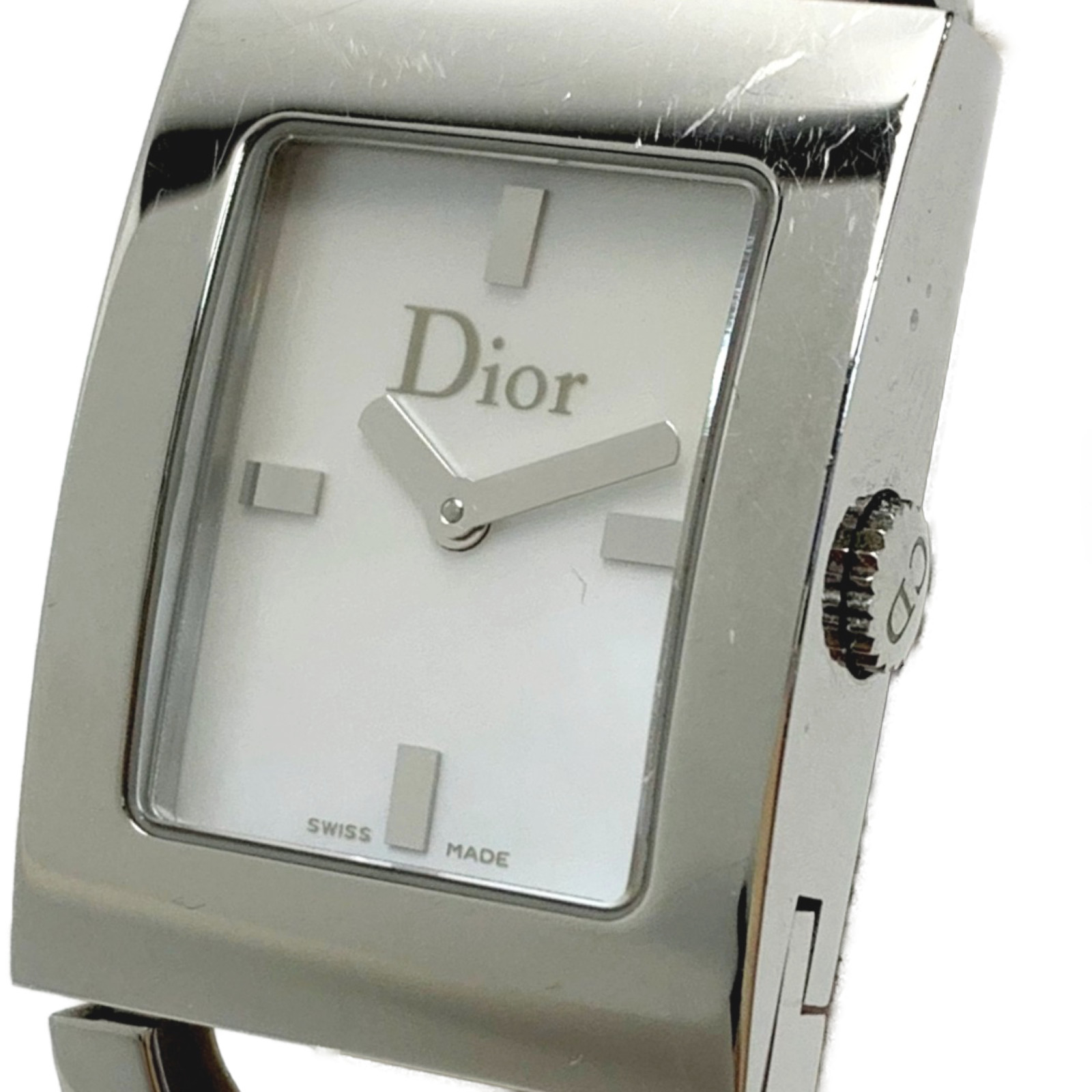 シルバークリスタル装飾クォーツ腕時計 楽天市場】【中古】【ウォッチ】Christian Dior クリスチャン