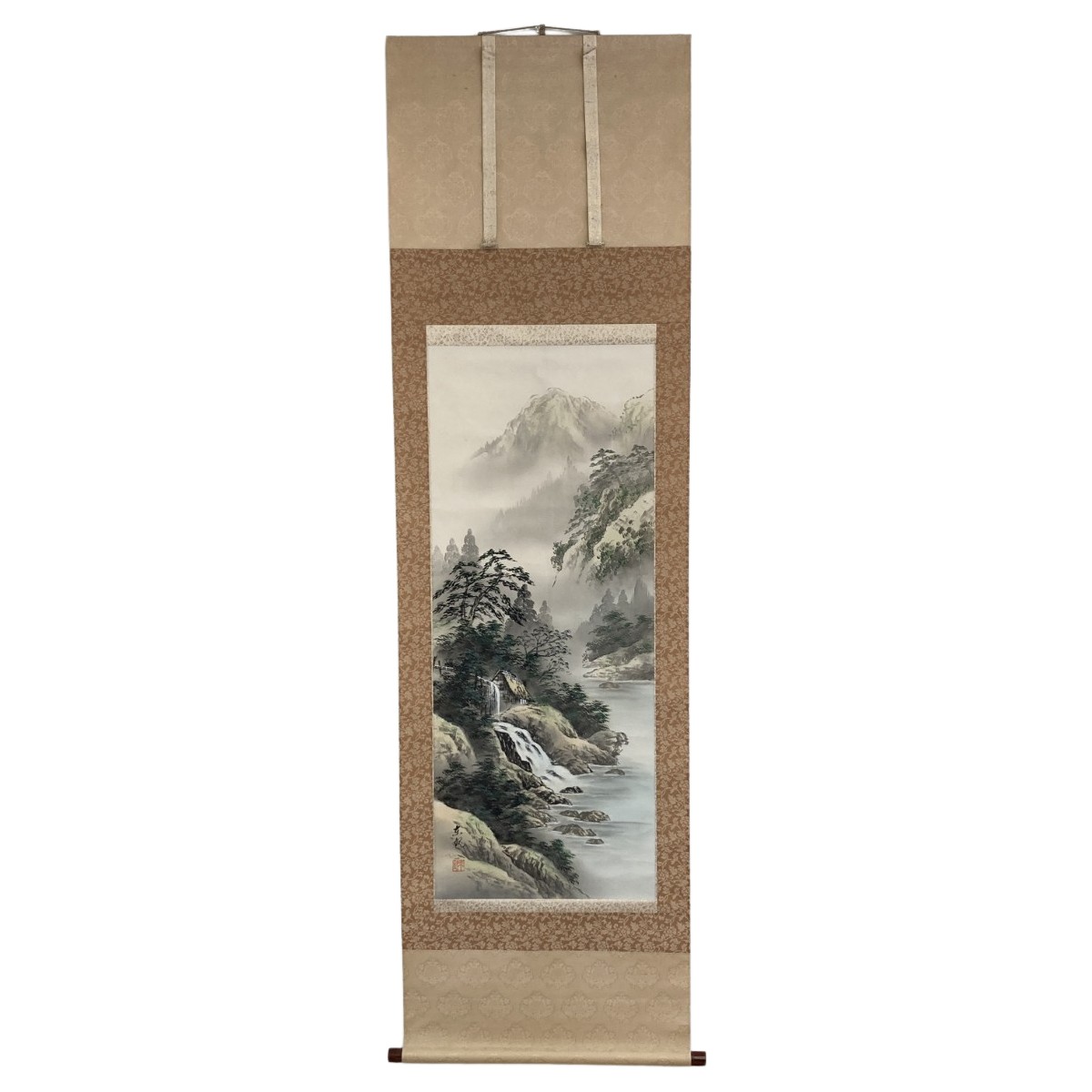 楽天市場】吉井春堂『水墨山水』掛軸(尺八横)【中古】 : 内田画廊