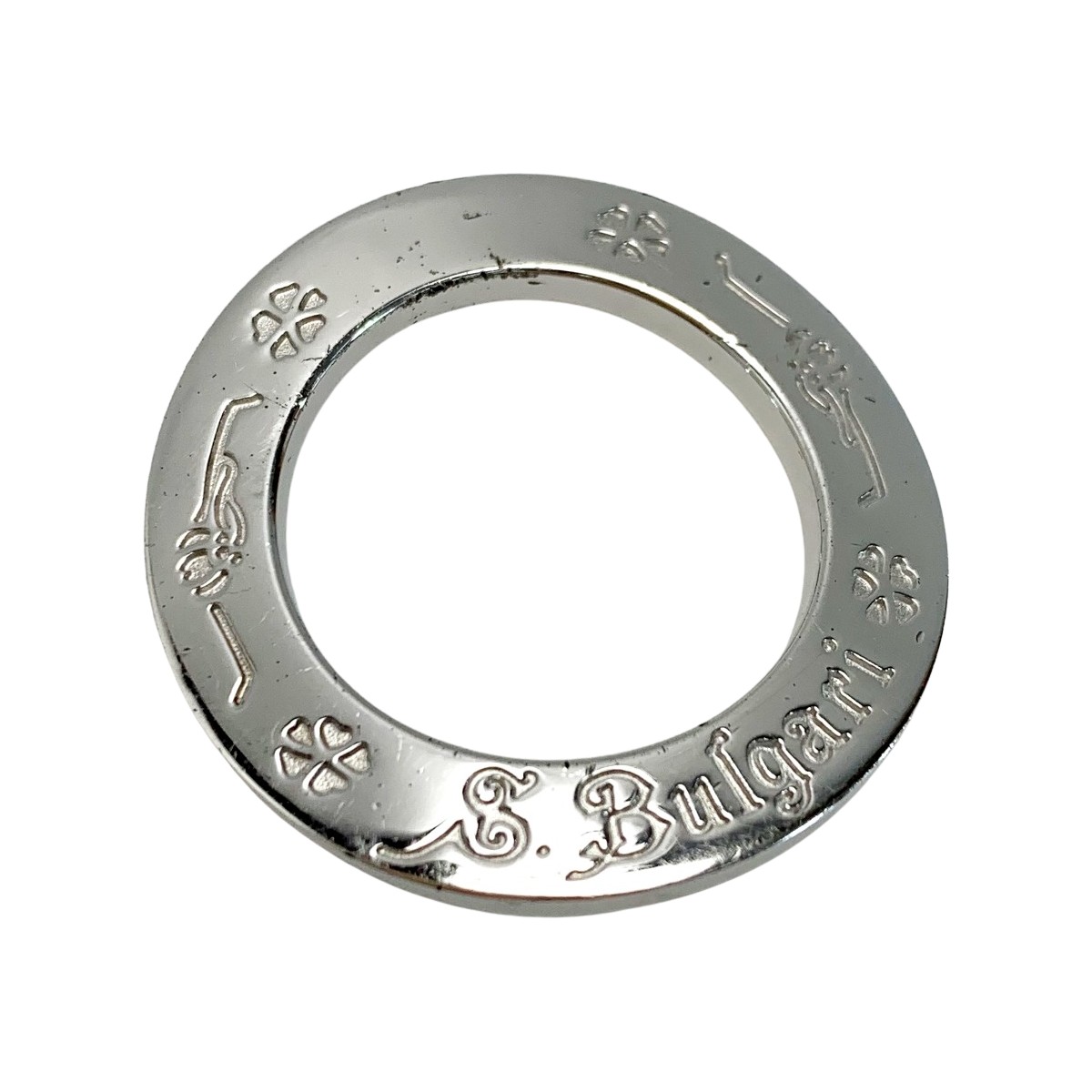 ☆☆【中古】BVLGARI ブルガリ ペンダント トップ チョーカー ネックレス シルバー リング 袋有 Cランク|リサイクルビッグバン店