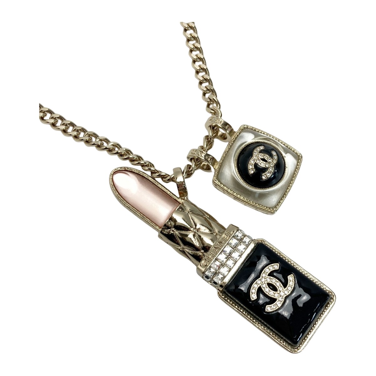 楽天市場】CHANEL シャネル コスメチャーム ネックレス ロング