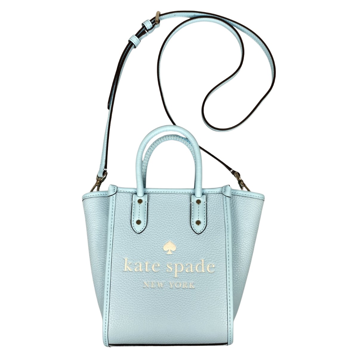 ##【中古】Kate Spade ケイトスペード エラ ミニトートバッグ 2WAYショルダーバッグ K7295 ライトブルー Bランク