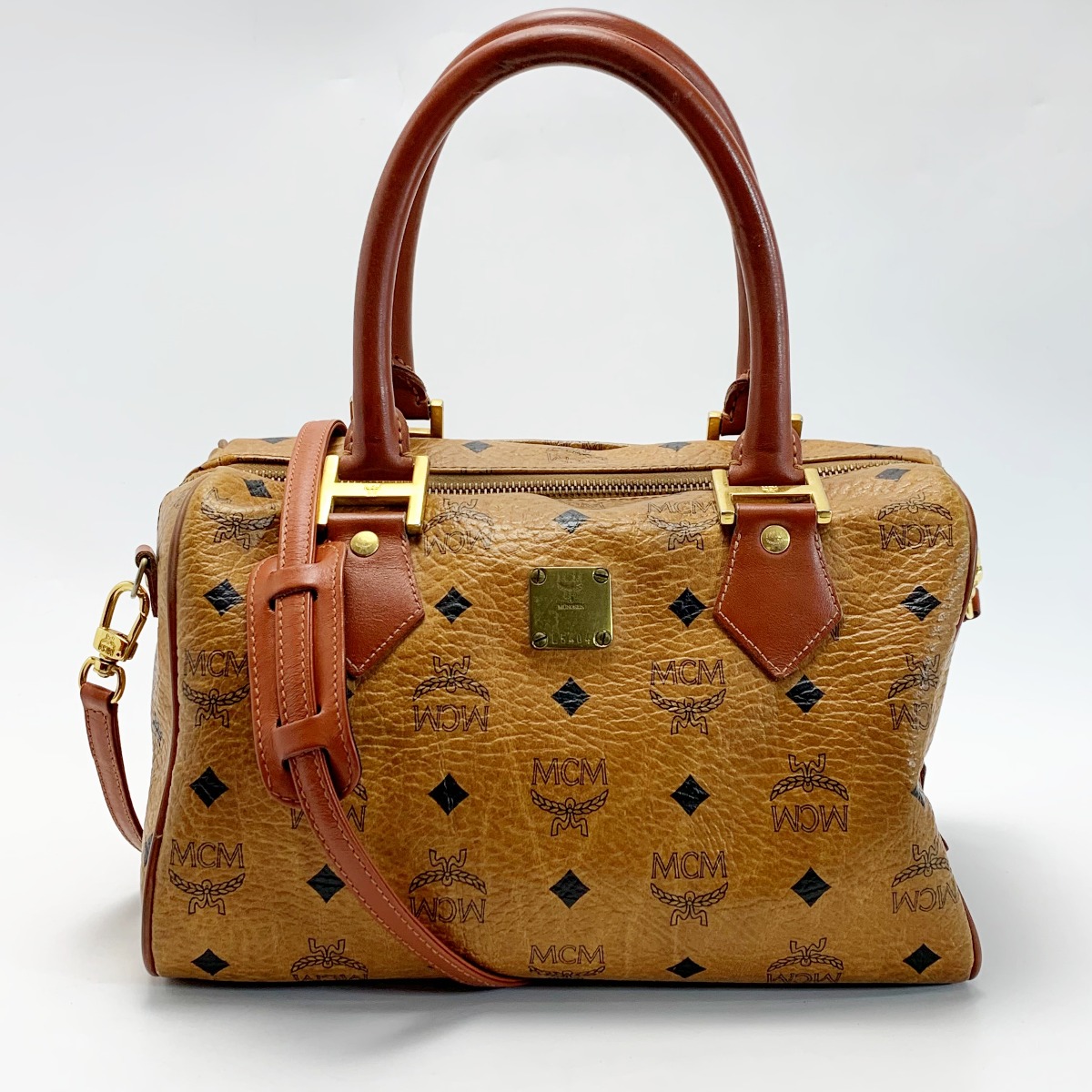 楽天市場】【バッグ】MCM エムシーエム ロゴグラム ミニボストン