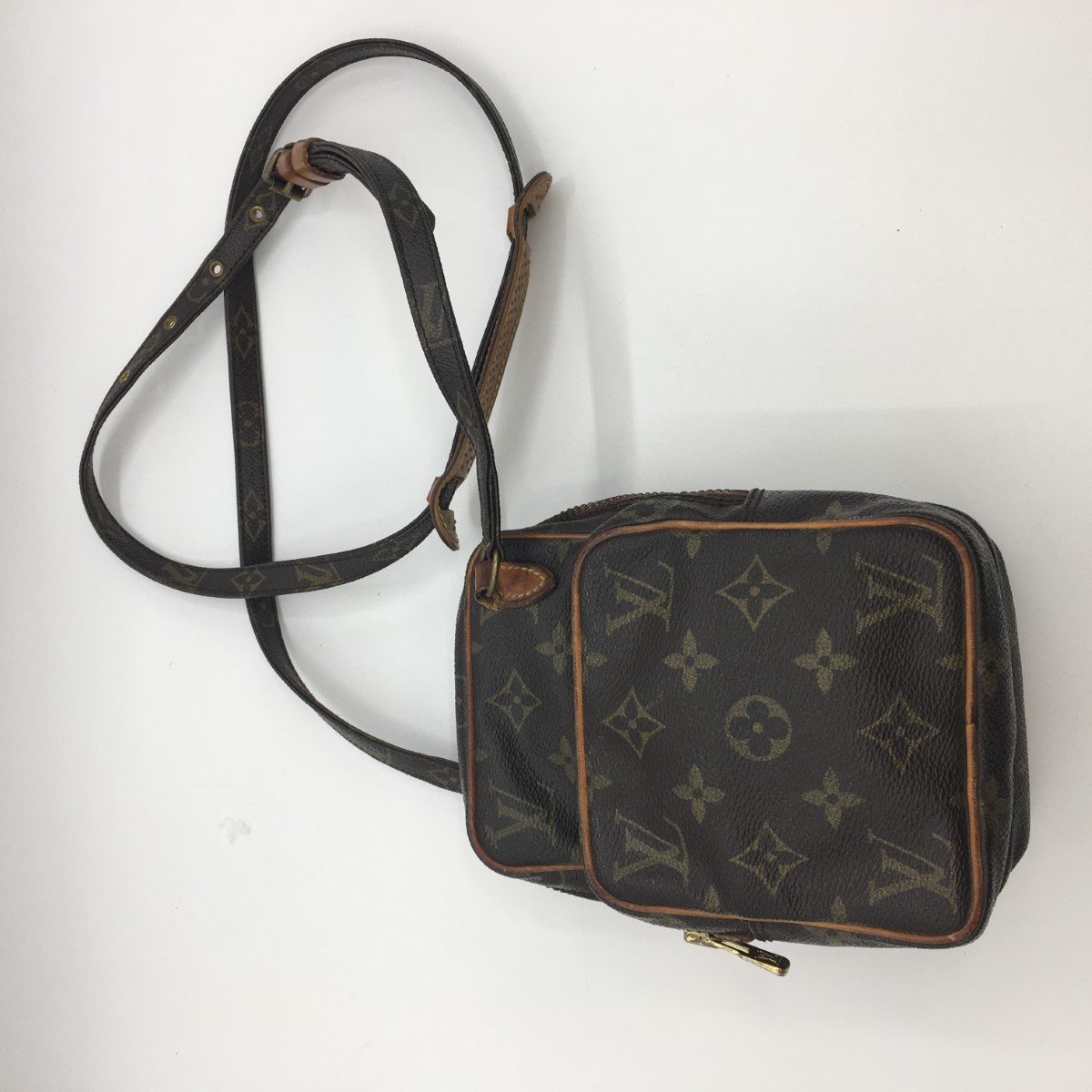 【中古】LOUIS VUITTON ルイヴィトン モノグラム アマゾン ショルダーバッグ ブラウン M45238 Cランク