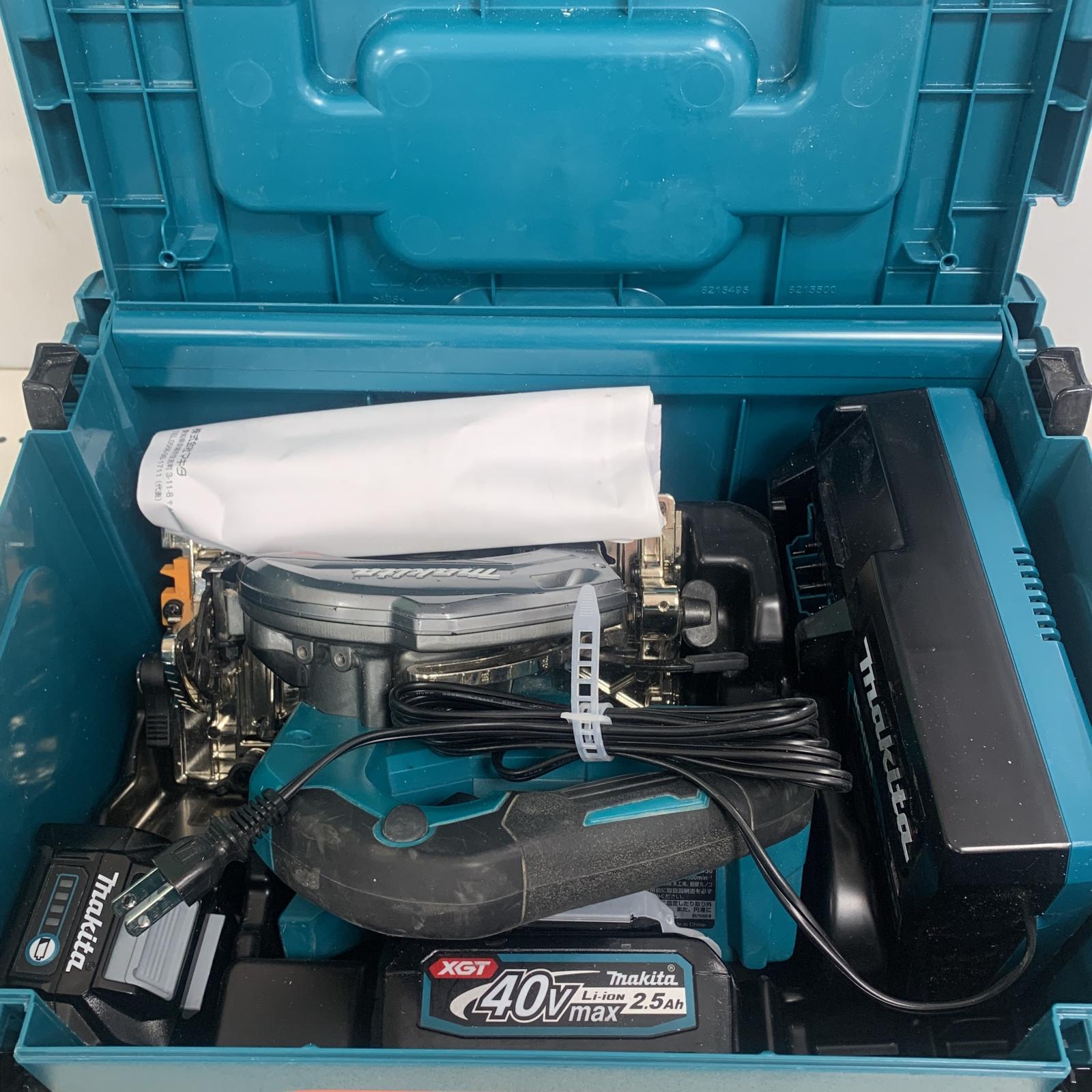 【エントリーポイント10倍|7/19 20:00-7/26 1:59】【送料無料】【中古】MAKITA マキタ 125mm 充電式マルノコ 40v 充電器・充電池2個(充電回数5回/12回)・ケース付 Bランク|リサイクルビッグバン店