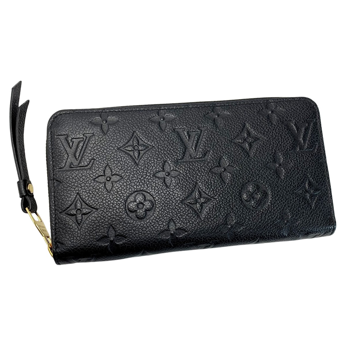 【中古】LOUIS VUITTON ルイヴィトン モノグラム・アンプラント ジッピーウォレット M61864 ノワール ラウンドファスナー長財布 Cランク｜リサイクルビッグバン店