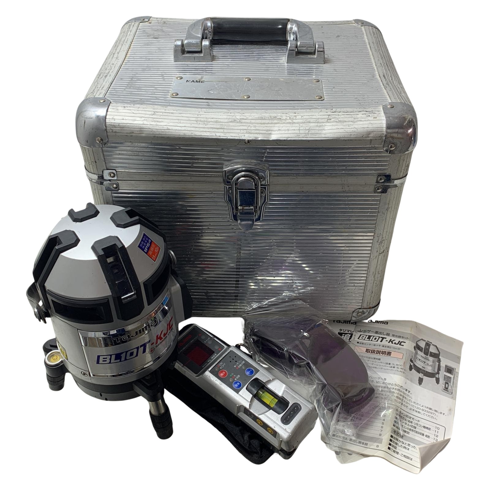 €€【中古】TAJIMA タジマ レーザー墨出し器 受光器セット BL10T-KJC ライトグレー Bランク|リサイクルビッグバン店