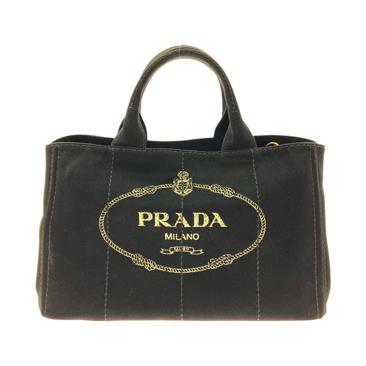 〇〇【中古】PRADA プラダ カナパ 2WAYトートバッグ 1BG642 ブラック Bランク