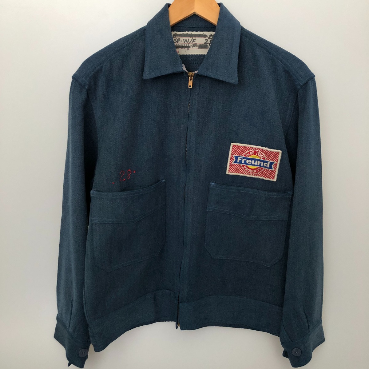 □□【中古】50~60s Unknown 上衣 細工物上衣 棒TALONファスナー 古着 米国海軍 C位置づける