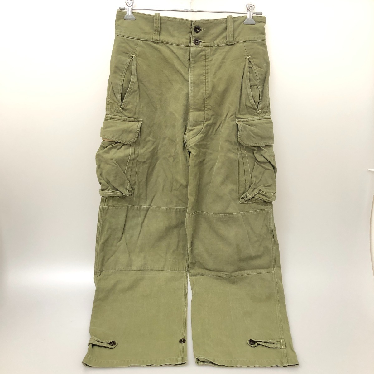 □□【中古】50s Frencn Army ミリタリーパンツ　サイズ不明　古着 M４７前期 Cランク