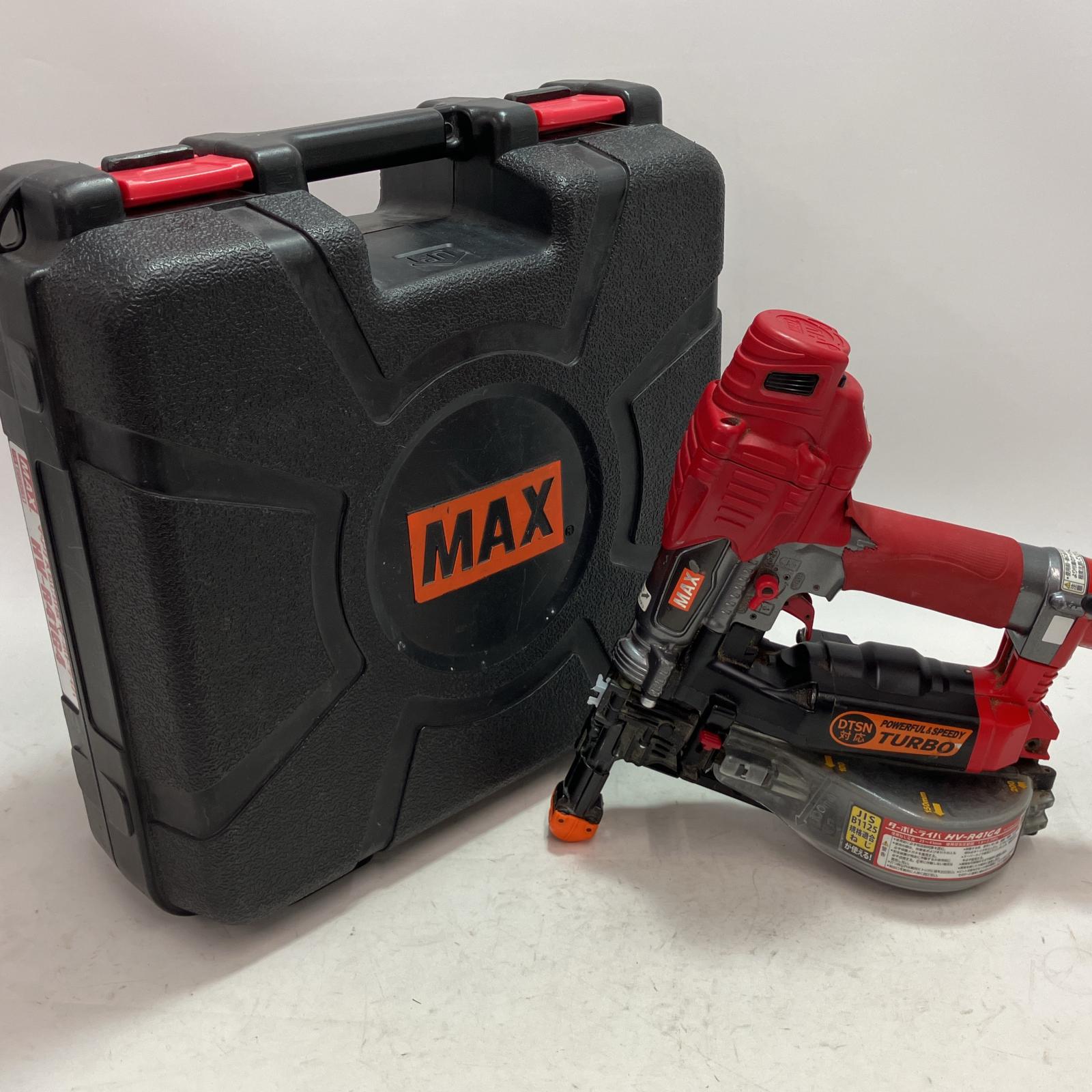 【中古】MAX マックス エア湖物の具 ねじ打ち機 HV-R41G4 高圧 容れもの付 C位置づける