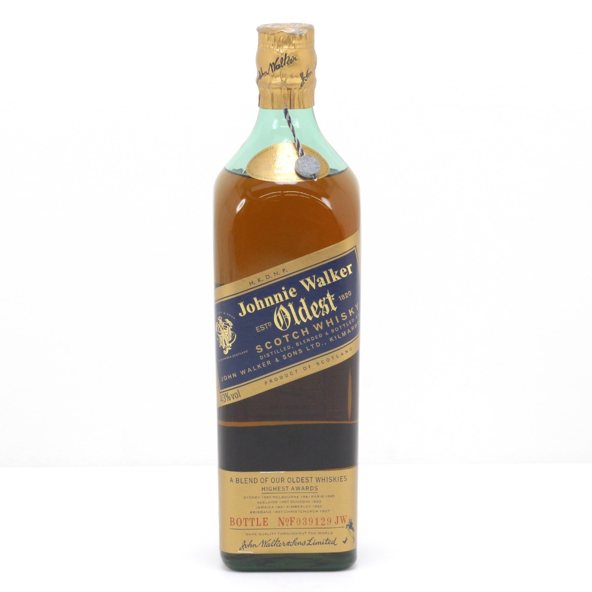 【未開栓・古酒】ジョニーウォーカー ブルーラベル 1000ml 43% バイセル公式】ジョニーウォーカー JOHNNIE WALKER ブルーラベル