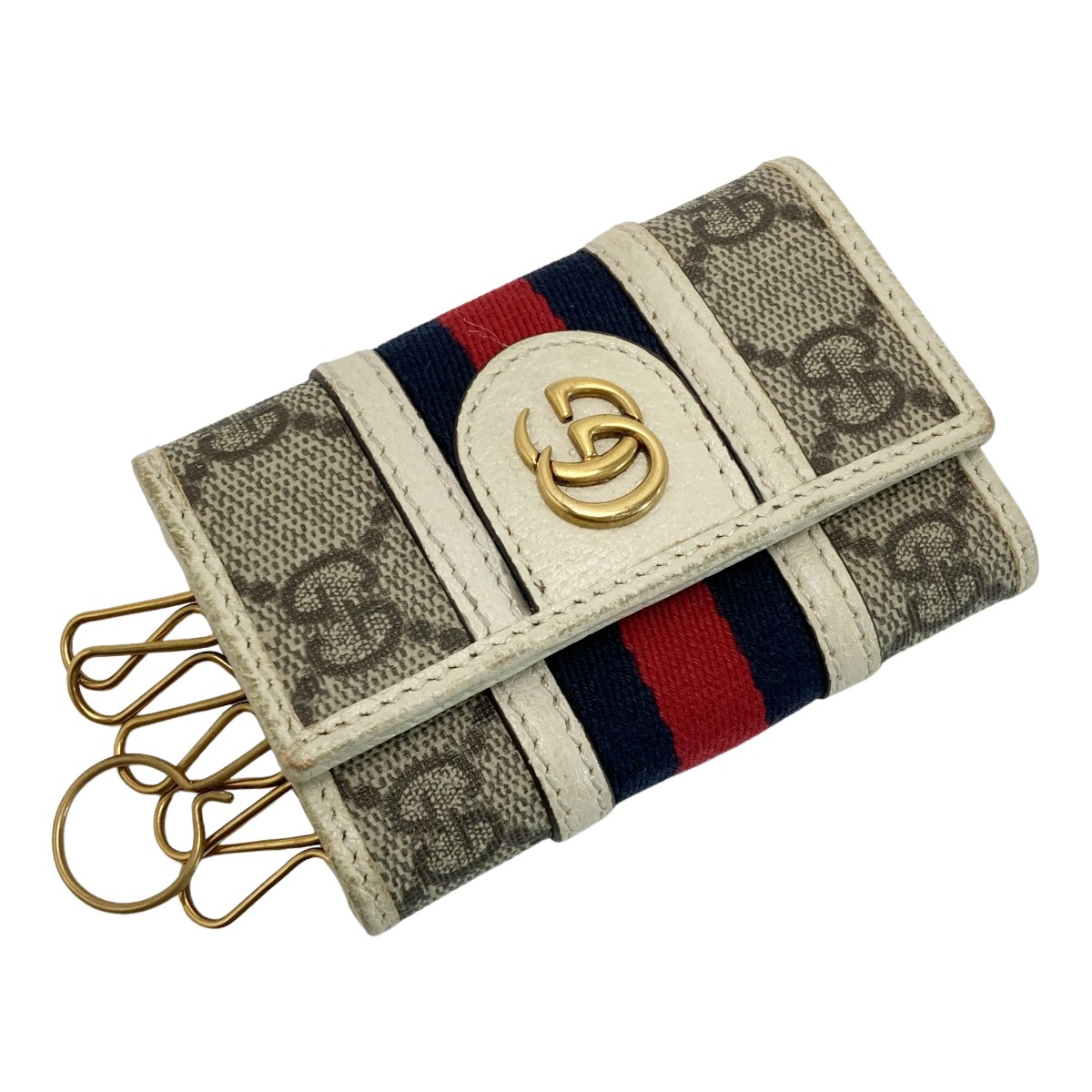 【付属品付】グッチ　オフィディア　キーケース　6連　GG シェリーライン 楽天市場】GUCCI グッチ オフィディア GGキーケース GG