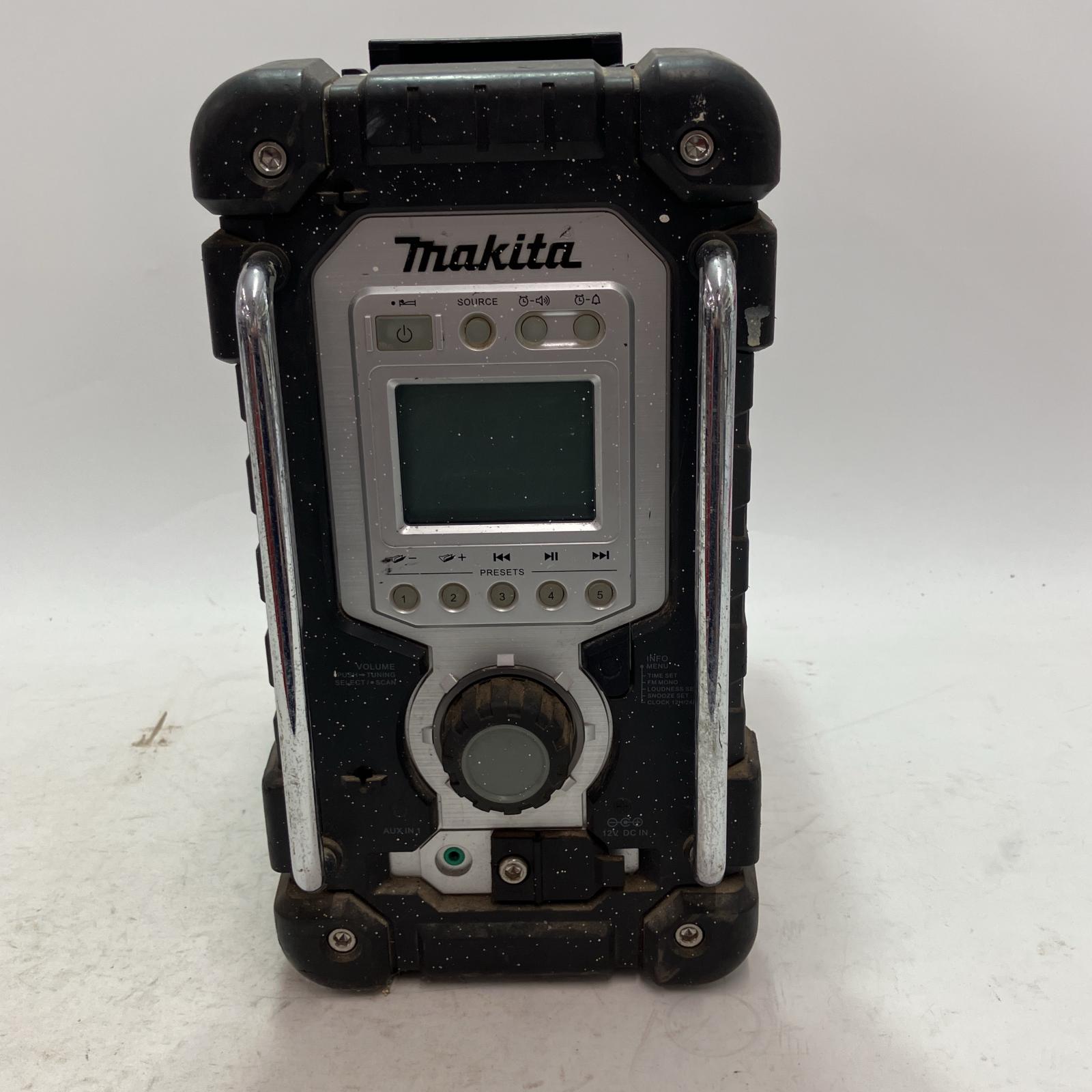 【中古】MAKITA マキタ バッテリー式ラジオ MR103 ブラック 18v 本体のみ Cランク