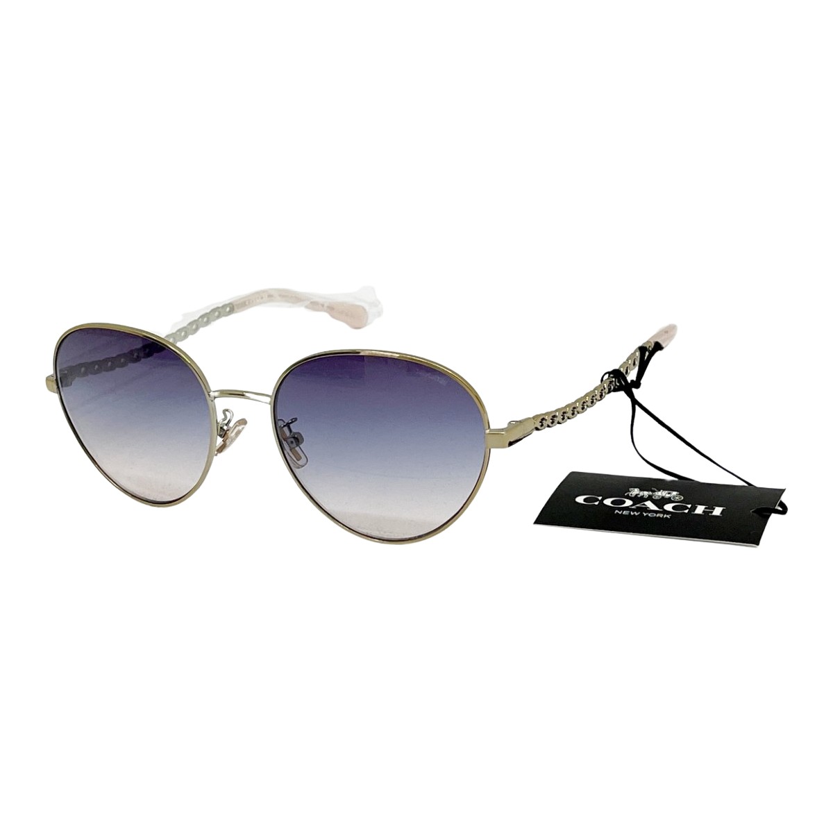 ◆◆【中古】COACH コーチ サングラス ピンク ケース付 0HC7114 Bランク