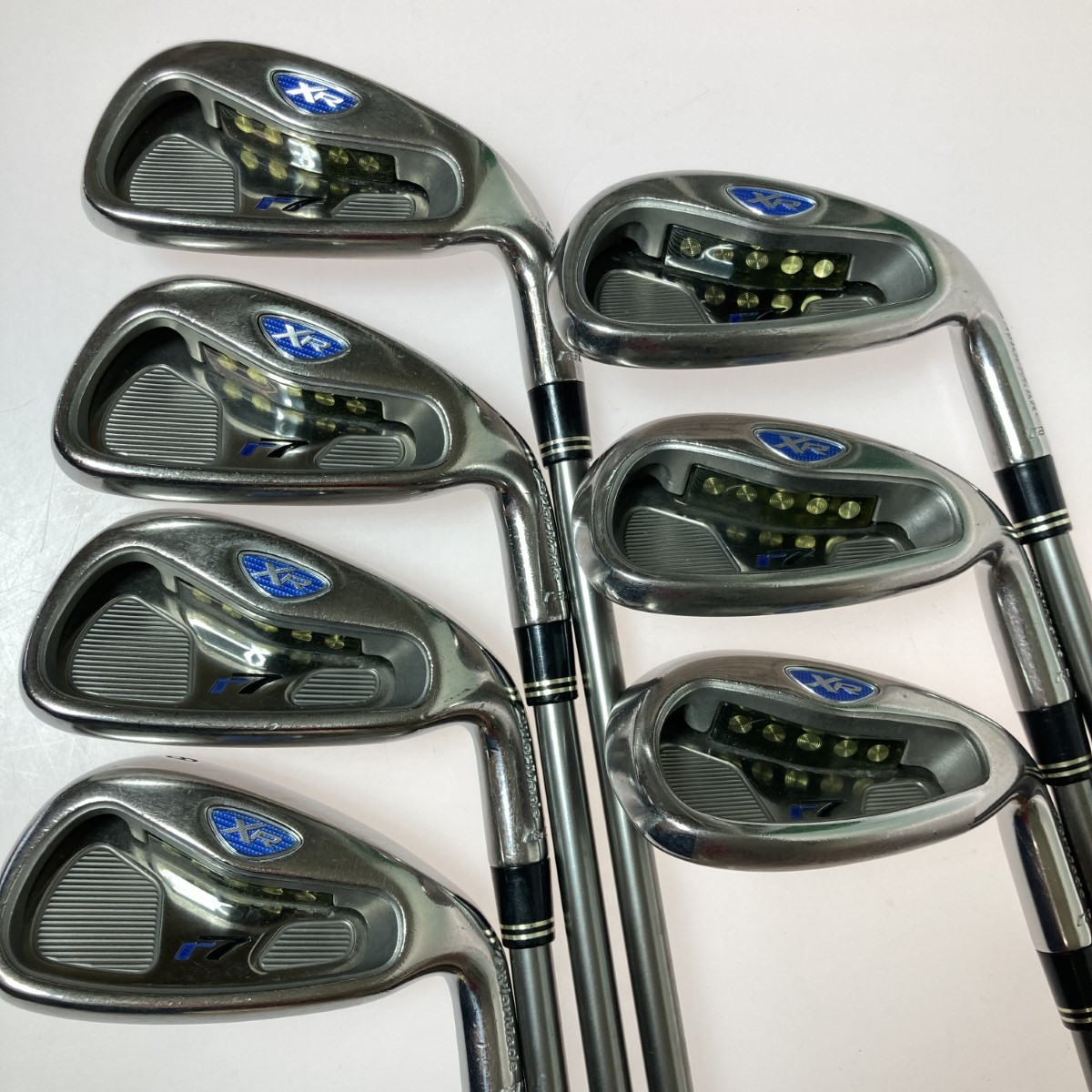 【楽天市場】 【中古】TaylorMade テーラーメイド rac r7 XR 5-9.P.S 7本 アイアンセット レディース A番欠品 M ...