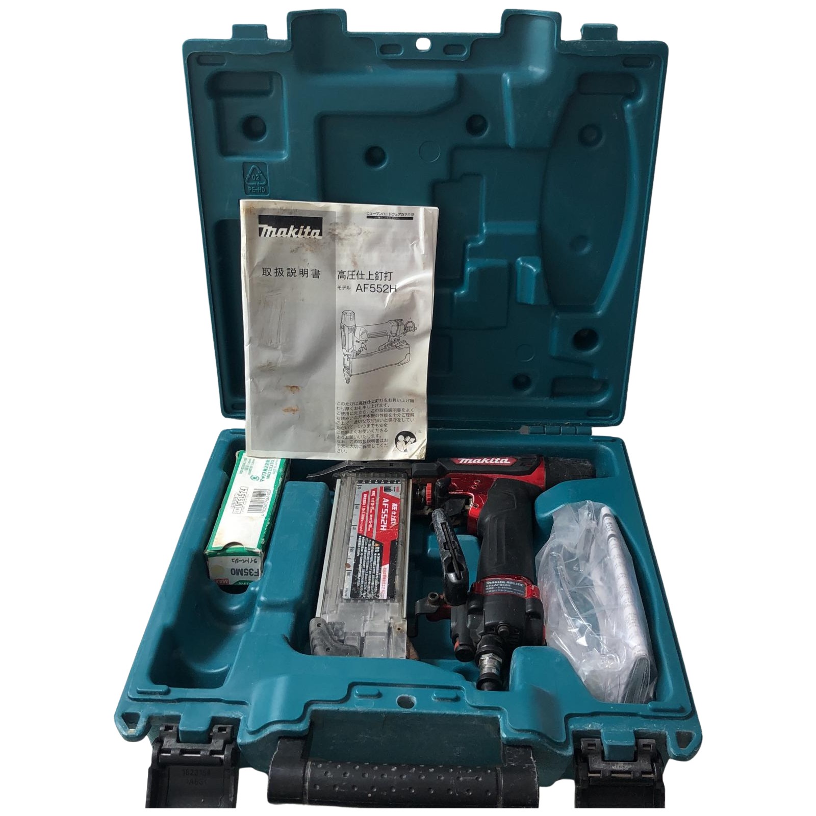 ??【中古】MAKITA マキタ 高圧仕上釘打 AF552H 赤いこと B序列付ける