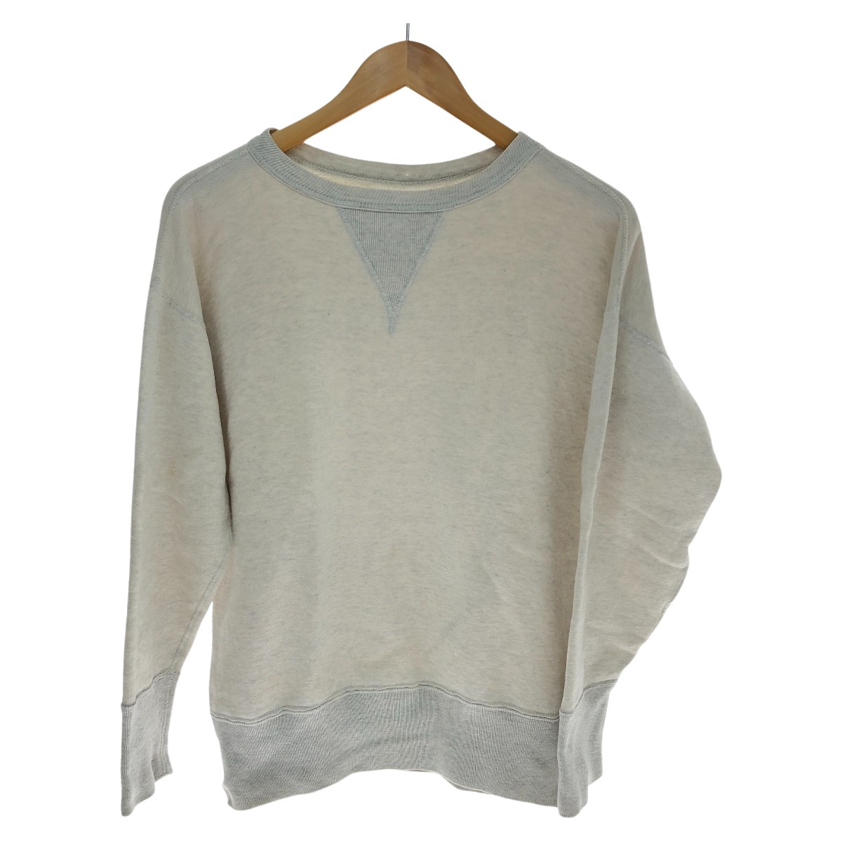 LON TWO SIDE SWEATSHIRT #03 チャコールベージュ LON(ロン) 「TWO SIDE SWEATSHIRT」 リバーシブルダメージ