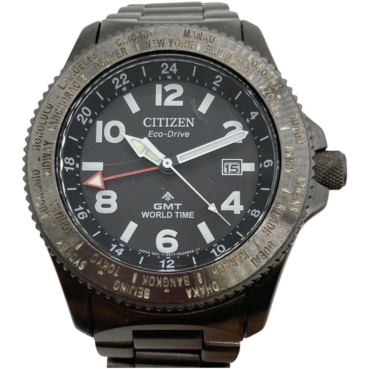 美品動作良_CitizenPromasterSky電波ソーラー_H610 未使用品】CITIZEN プロマスター ダイレクトフライト H610
