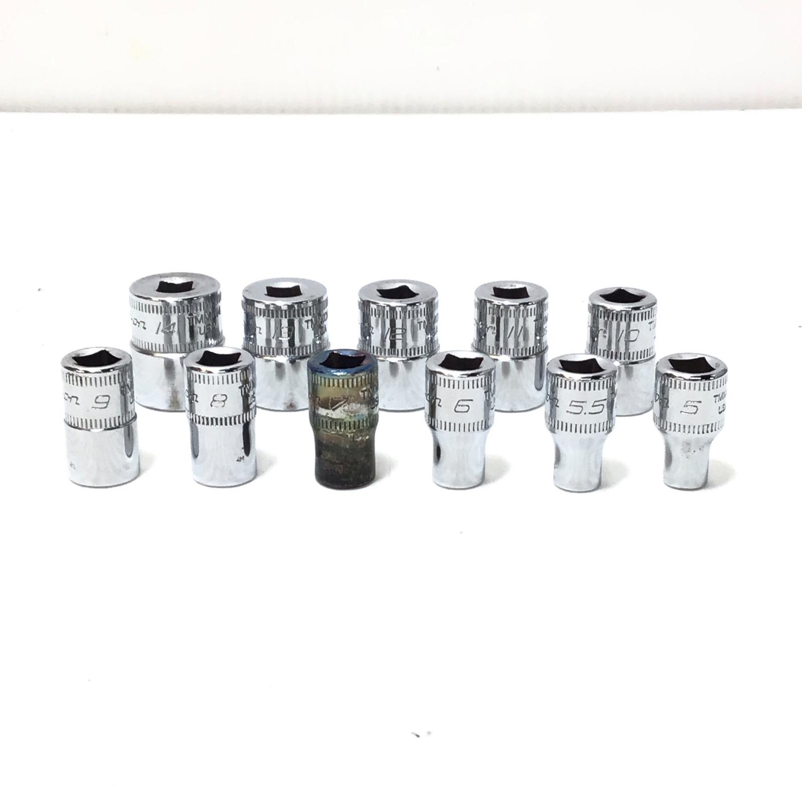 ΘΘ【中古】Snap-on スナップオン ソケット仕掛ける 座標軸B 11個仕掛ける TMMD14/13/12/11/10/9/8/7/6/5.5/5 B価値づける