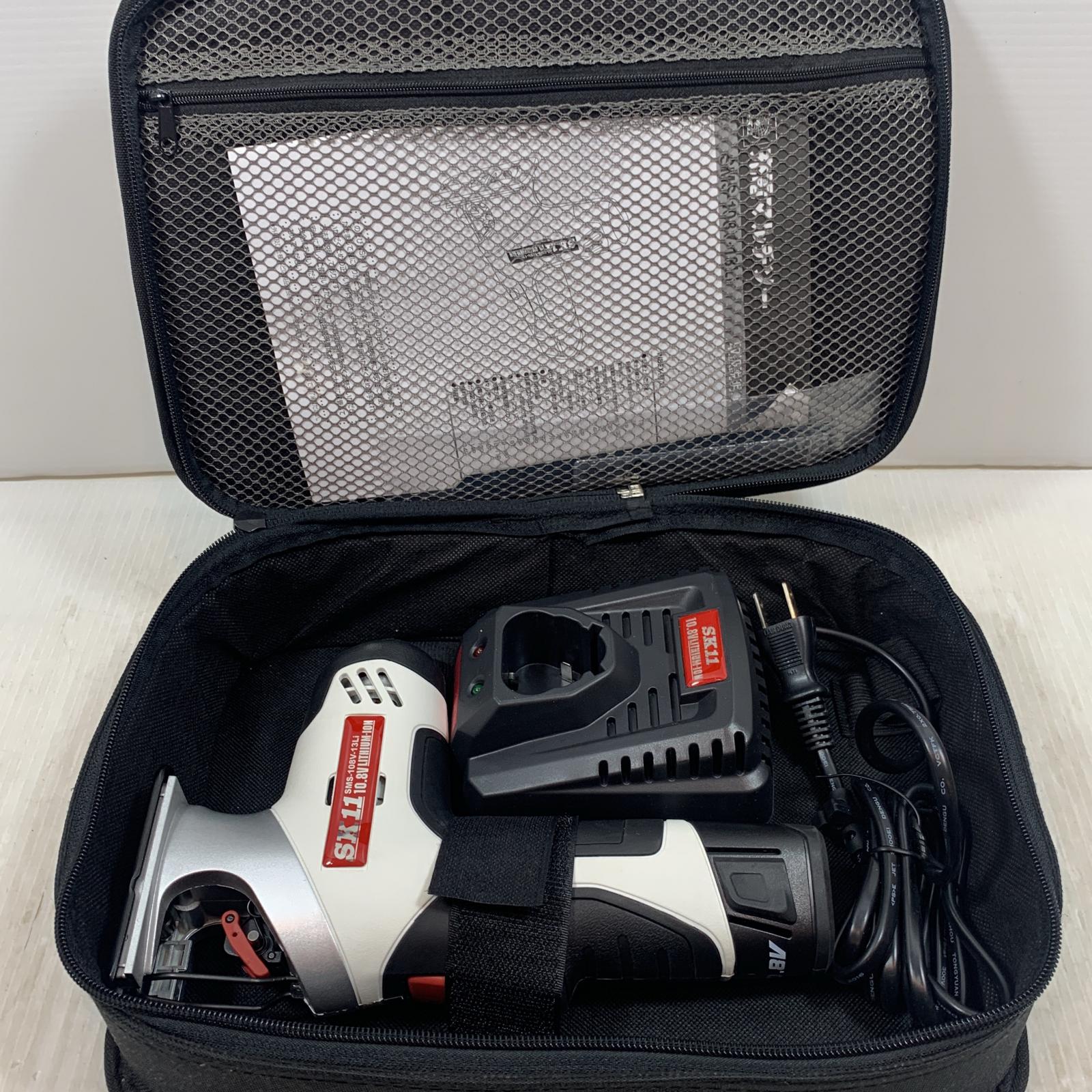 【中古】SK11 電動工具 マルチソー コード式 10.8v 160900958 SMS-108V-13Li ホワイト Aランク｜リサイクルビッグバン店