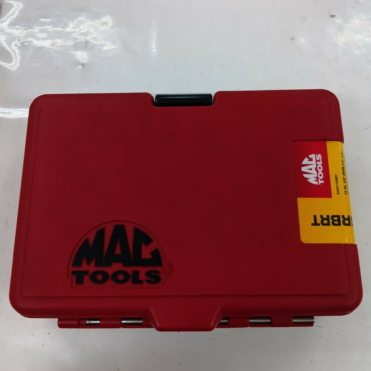 【中古】MAC TOOLS マック SXSH14RBRT シルバー 工具 ハンドツール ビットソケット 程度A 14個+ケース付き 3/8 美品 ヘクスピット Aランク