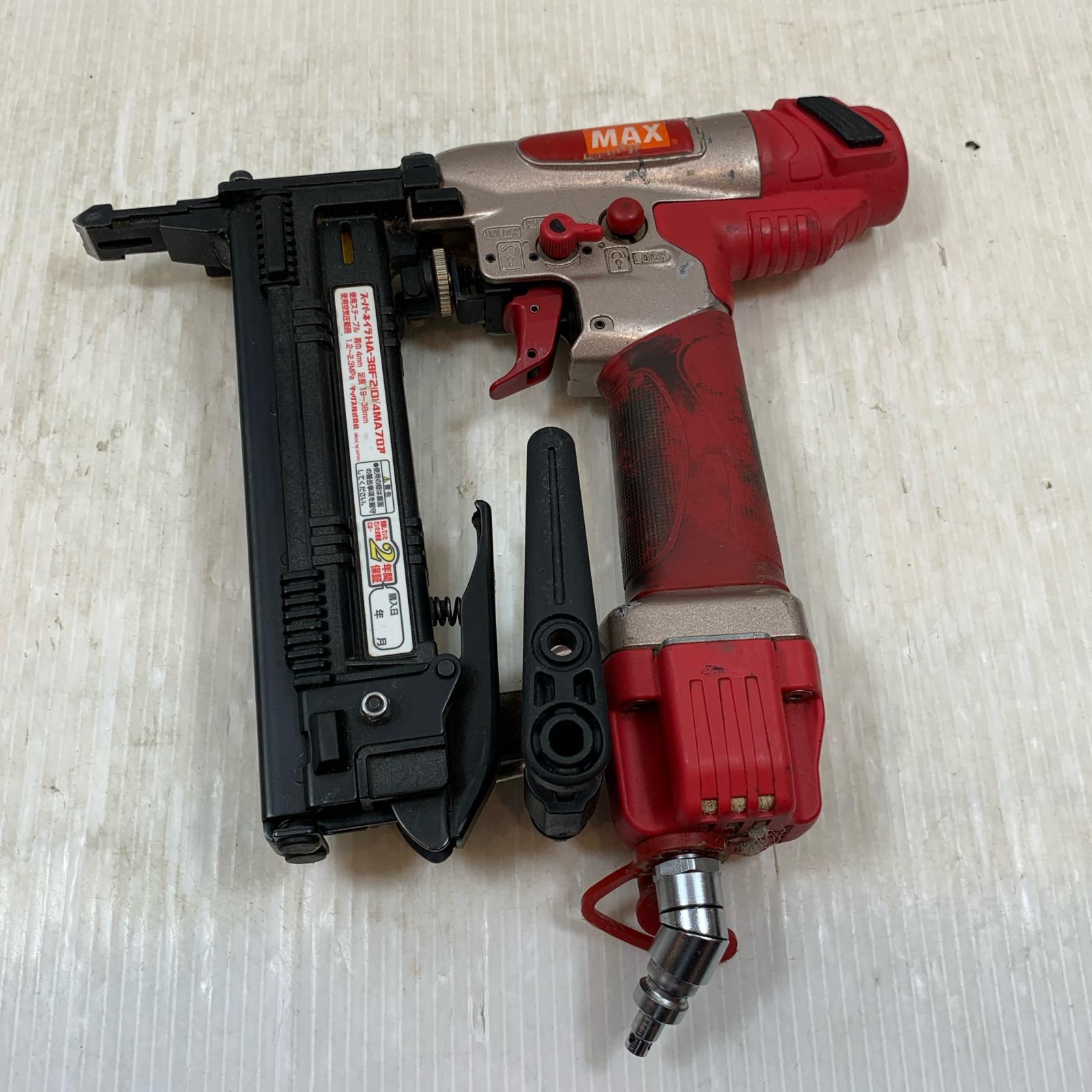 κκ【中古】MAX マックス エアツール エアネイラ 高圧 HA-38F2(D)/4MA Bランク