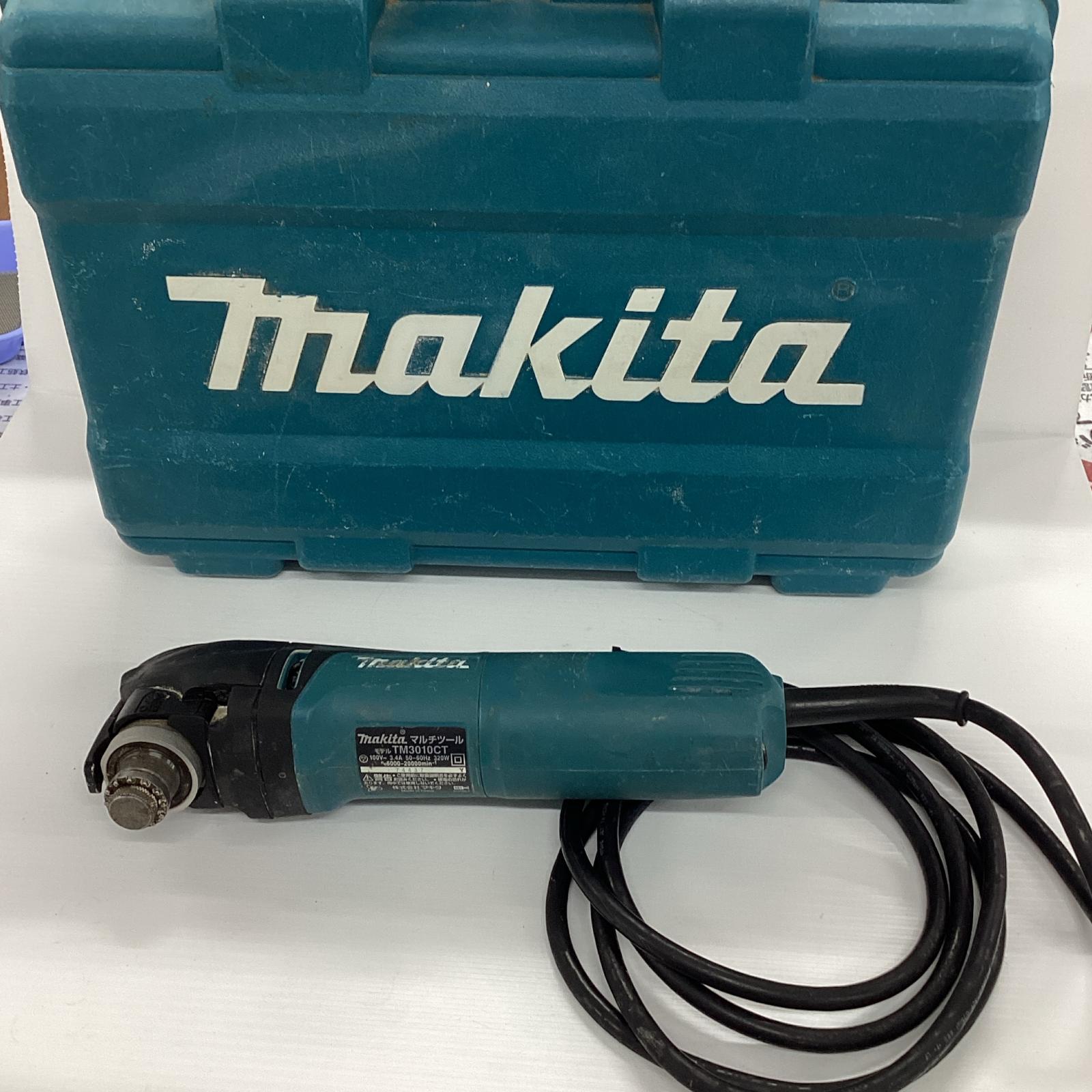 【中古】MAKITA マキタ マルチ手道具 TM3010CT 青み 入れもの付 吊りひも式 100v C序列付ける